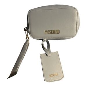 Moschino Blue Travel Bag China Airlines Premium Business Class Faux Leather